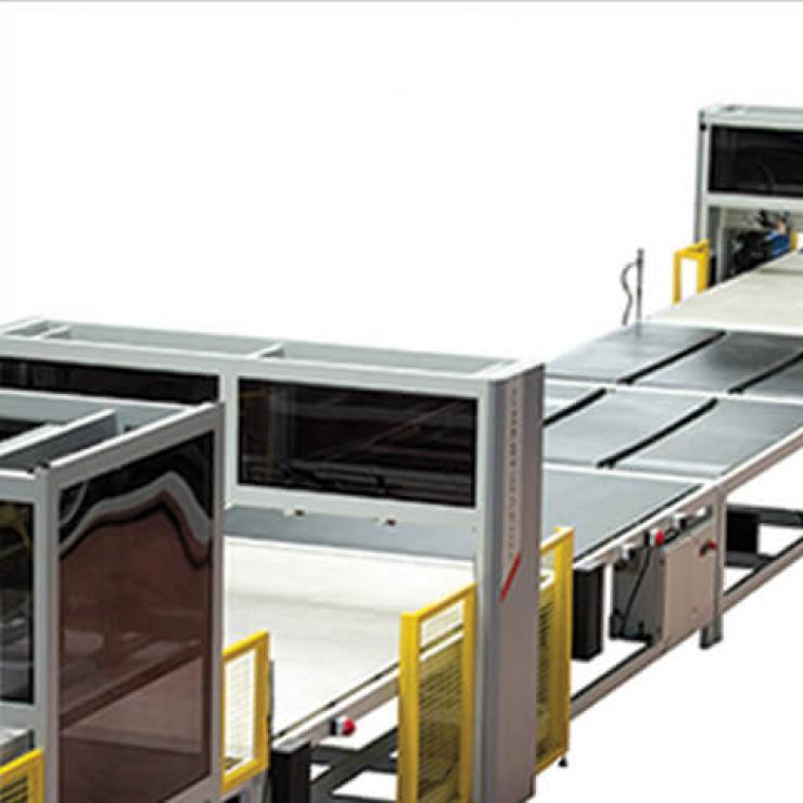 Mattress Flipping Conveyor: there is one flipping conveyor for the turn mattress. Flipper turns mattress with pneumatic system